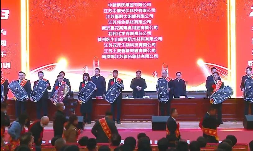 江苏888集团喜获新沂经开区“突出孝顺”“金牌项目”双项声誉
