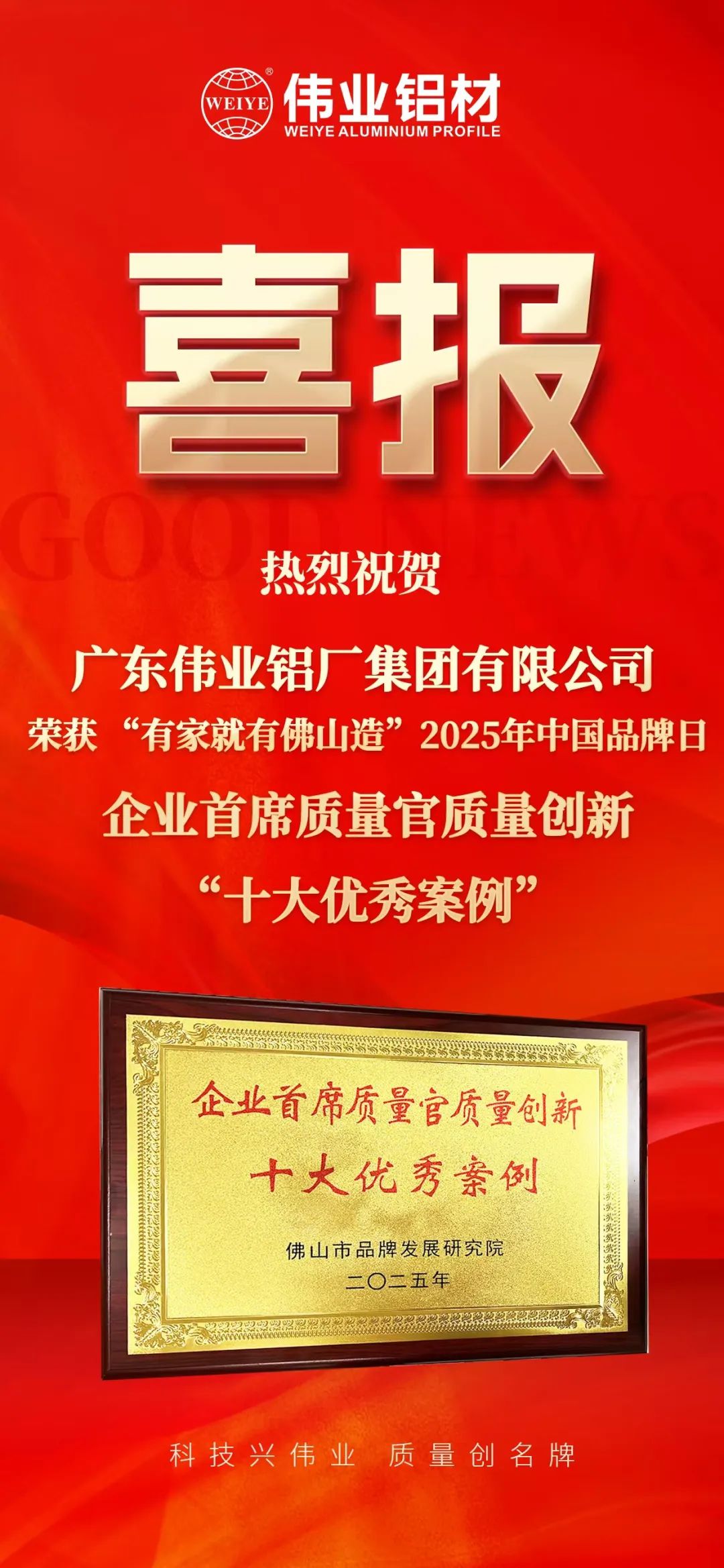 “有家就有佛山造”2025年中国品牌日|888集团铝材荣膺殊荣，，，，迈向铝型材高质量生长新征程