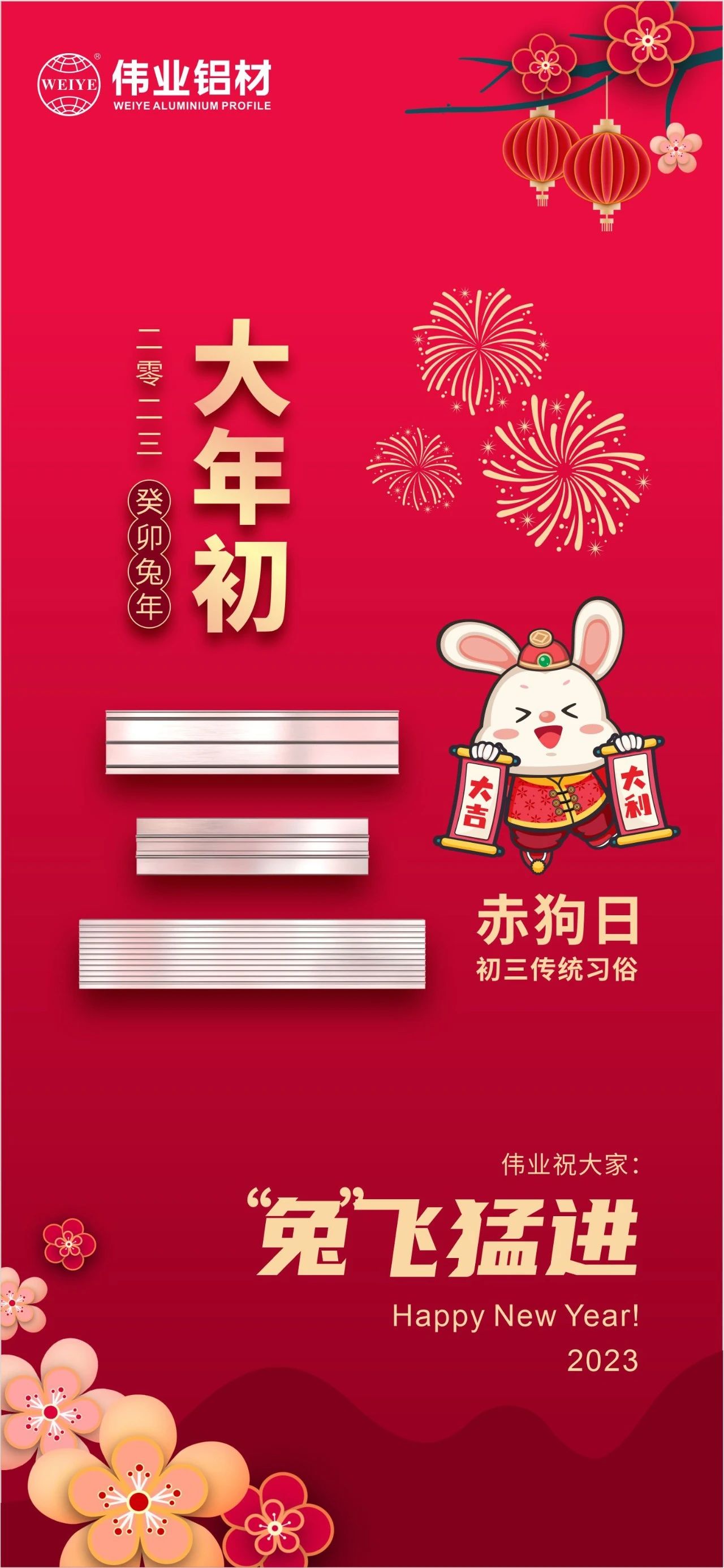 大年头三·赤狗日 | 888集团祝您“兔”飞猛进，，，2023卯足劲头，，，齐“兔”并进