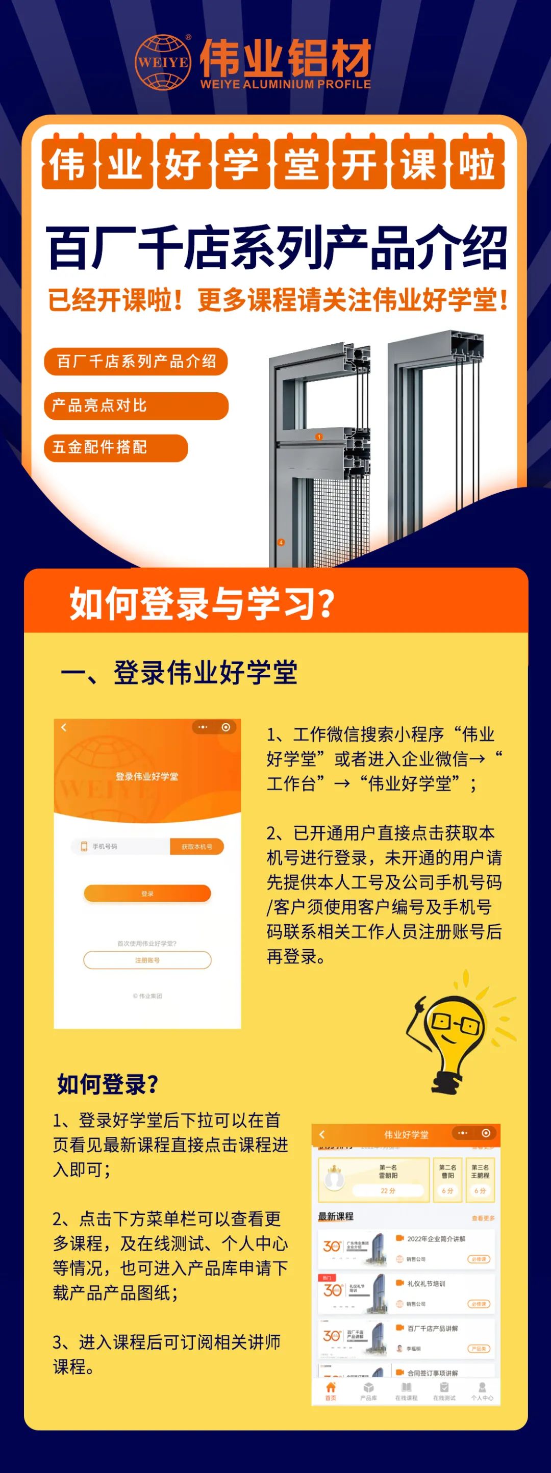 开课啦！百厂千店系列产品先容已上线888集团勤学堂，，快get最新课程